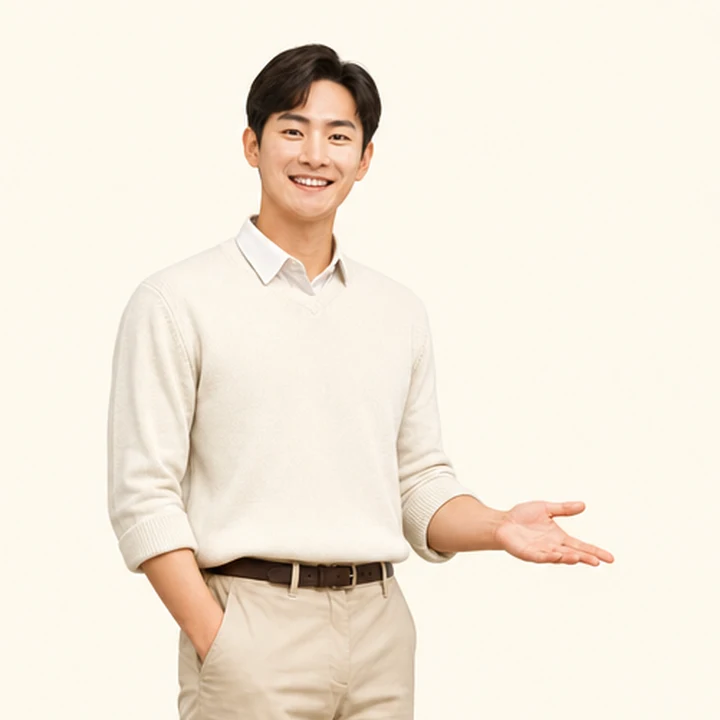 신용불량자 투싼 장기렌트카 상담 신청을 안내하는 담당자
